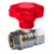 TOPBALL Guľový ventil 3/4" s plynulou reguláciou Tmax 120 ° C